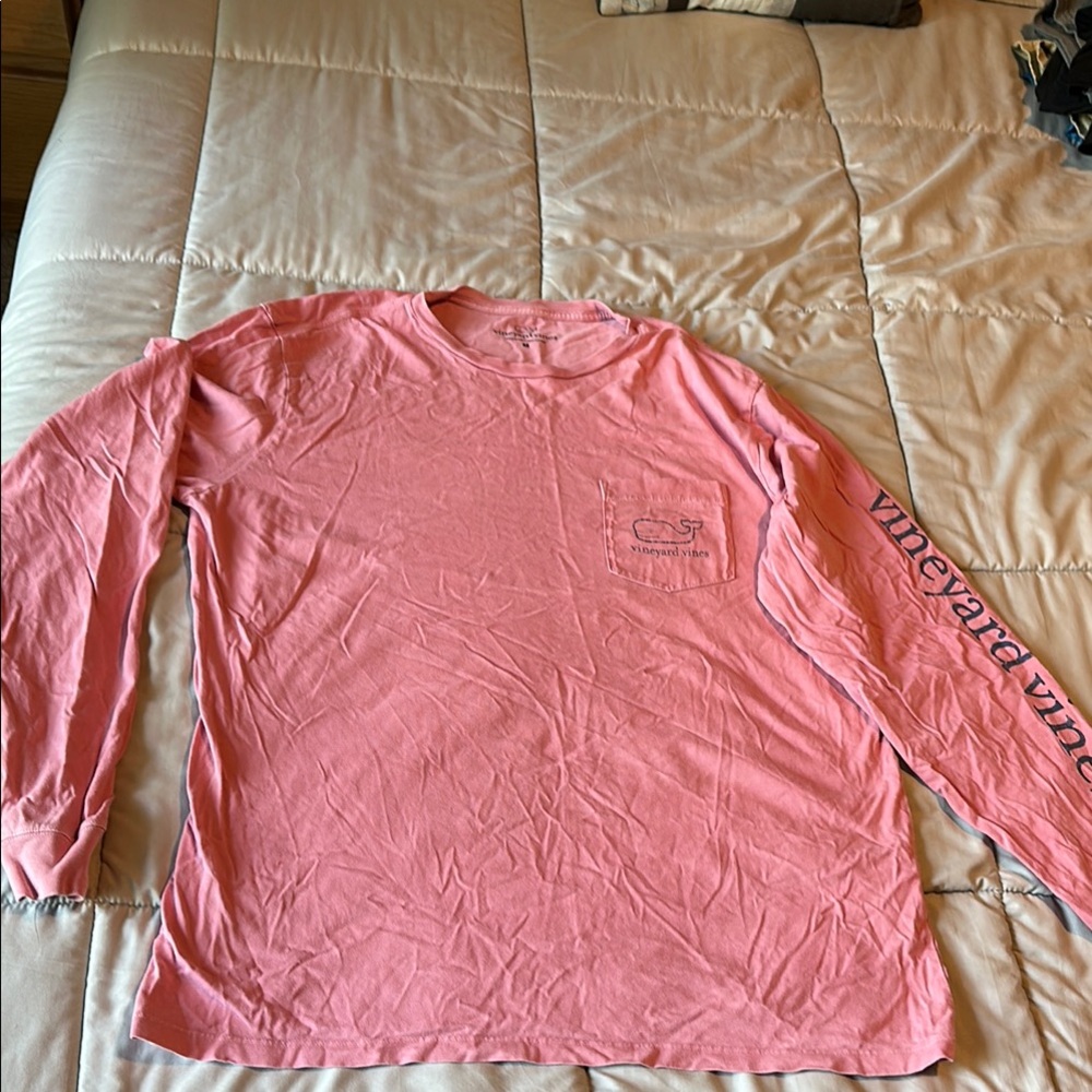 Vineyard Vines Pink Long Sleeve Tee